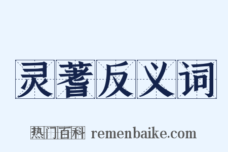 灵蓍反义词是什么意思的图片